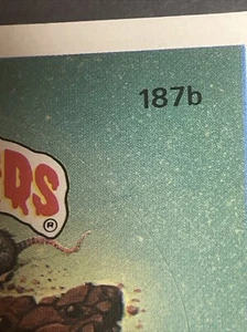 1986 Garbage Pail Kids OS5 - 187b Edible Ernie - Green Line ERROR - Bild 1 von 3
