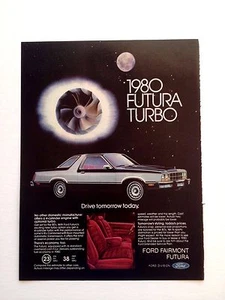 1980 Ford Fairmont Futura Turbo Print Ad - Picture 1 of 2