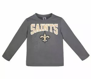 Camiseta New Orleans Saints Juventud Mangas Largas Gris Rendimiento 2T - Imagen 1 de 1