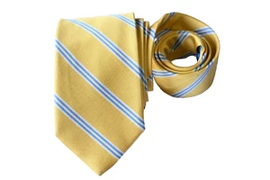 SOUTHERN TIDE MEN'S TIE YELLOW/GEOMETRIC Width: 3.25" Length: 59" SILK - Picture 1 of 3