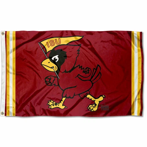 Iowa State Cyclones Vintage Retro Throwback Large Outdoor Flag Cover