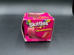 Skittles Scented Candle 3 oz Jar Strawberry New in Box! Ripped Up - Picture 1 of 6