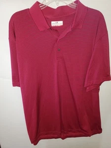 Grand Slam Performance Poloshirt Herren 2XL rot schwarz kurzarm gestreift - Bild 1 von 7