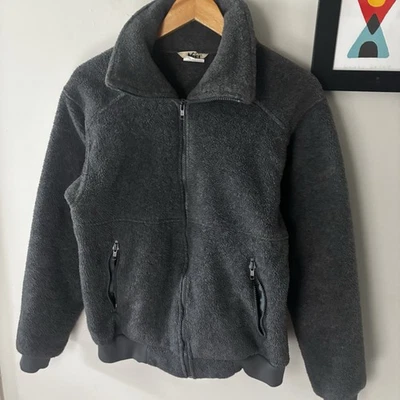 Винтажная флисовая куртка 1990-х REI с глубоким ворсом на молнии сделано в США M серая - Изображение 1 из 4