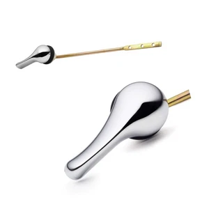 Repuesto de palanca de manija de inodoro Qualihome al ras, montaje frontal, cromo, universal... - Imagen 1 de 7