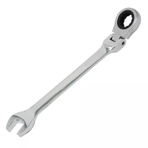 17 mm Schraubenschlüssel Werkzeug Kombination Maulkopf fest flexibel 17 mm Ratschenschlüssel - Bild 1 von 3