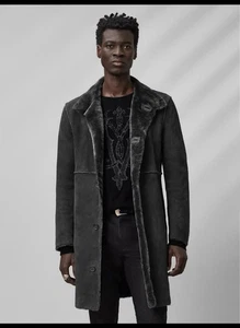$3998 NWT New John Varvatos Ellwood Shearling Coat 25th Anniversary EU 54 USA 44 - Picture 1 of 22