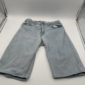 Vintage Levis 550 Orange Tab Shorts Men Size 34 Blue Relaxed Fit Denim 90s Jorts - Picture 1 of 19