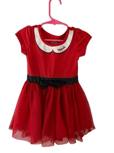 Disney Minnie Mouse Kleid Dress Mädchen 2t rot Tüllrock Bommelsaum RN#16435 - Bild 1 von 10