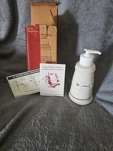 Longaberger Keramik Seifenspender blau gewebt Traditionen neu im Karton  - Bild 1 von 10