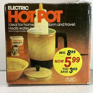 Tozai Aluminium 4 Tassen Elektrischer Hot Pot Modell WMEP-4C Vintage 1980er Neu in Box - Bild 1 von 15