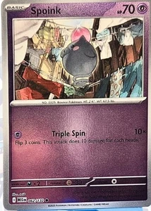 Pokémon TCG - Spoink 062/132 (RH Reverse Holo) - Mega Evolution Base - Picture 1 of 1