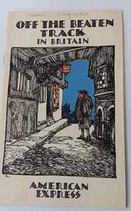 1931 Vintage American Express Off the Beaten Track in Britain Booklet with - Bild 1 von 2