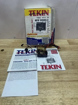Tekin 411G2 ESC Brushed Motor 540 Speed Control Working Vintage RC10 T2 - Image 1 of 4