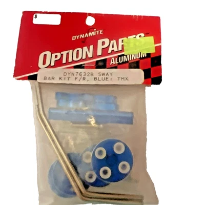 Kit de barra estabilizadora Dynamite RC DYN7632B F/R para Traxxas T-Maxx azul aluminio/de colección Foto 1 de 3