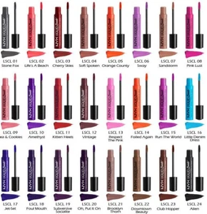 NYX COSMETIC PROFESSIONAL MAKEUP LIQUID SUEDE CREAM/METALLIC MATTE LIPSTICK 4 ml - Picture 1 of 61