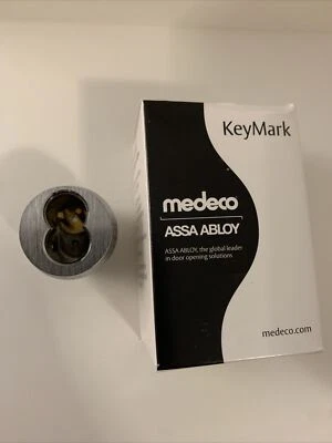 MEDECO SFIC Housing, Yale Cam-  Cylinder Satin Chrome (requires Sfic Core) - Image 1 of 3