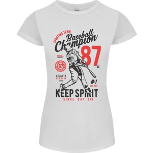 Baseball Champion Player Womens Petite Cut T-Shirt - Picture 1 of 3