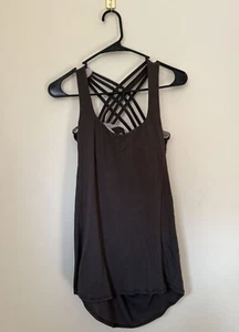 Lululemon Damen olivgrün Wild Tank integrierter BH Größe 6 Athleisure - Bild 1 von 6