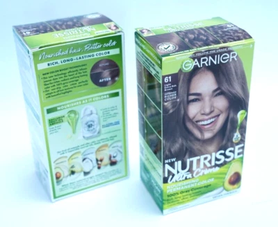 Crema de color permanente nutritiva Garnier Nutrisse 61 marrón ceniza claro 2 cajas Foto 1 de 4