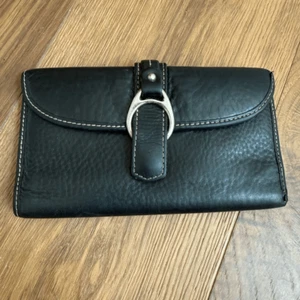 Dooney & Bourke 1975 Anniversary Collection Black Genuine Leather Wallet - Picture 1 of 5