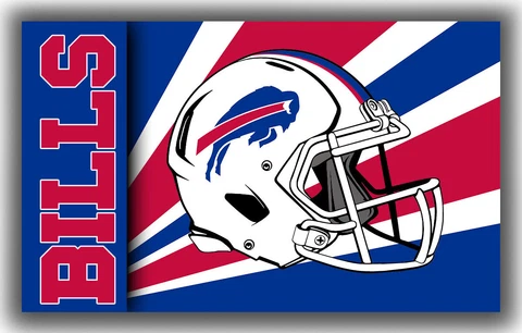 Buffalo Bills Football Team Memorable Flag 90x150cm 3x5ft Helmet Best Banner Cover