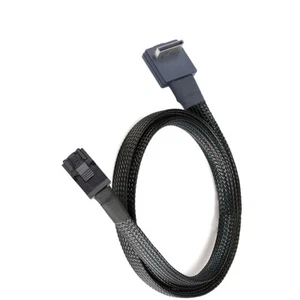 PCIE Oculink SFF 8611 4I 32P 90 degree to SFF-8643 server connection cable - Picture 1 of 6