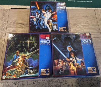 3 Rompecabezas Guerra de las Galaxias 550 Una Nueva Esperanza Imperio Contraataca El Retorno del Jedi Foto 1 de 4