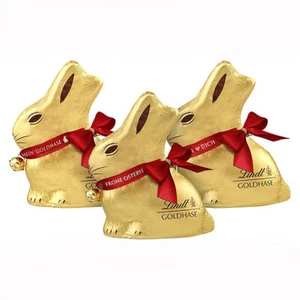 Lindt Gold Bunny Personalizzabile Di Alpenvollmilch Schokolade 100g - Foto 1 di 1
