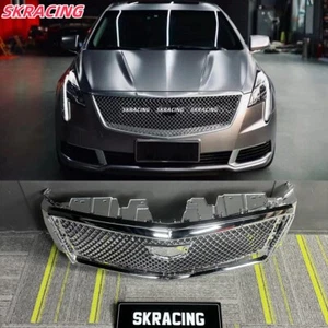 Nuevo juego de marco de rejilla romboidal superior de parachoques delantero cromado para Cadillac XTS 2018-19 - Imagen 1 de 12
