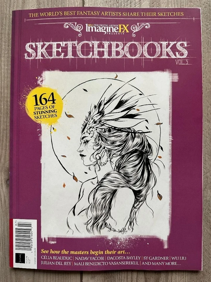 2024 SKETCHBOOKS Vol 5 From IMAGINEFX Magazine 162 Pages SEE HOW MASTERS BEGIN - Image 1 of 1