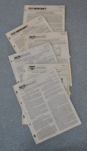 Lot of 6 VINTAGE DELTA MACHINE TOOL GUIDES - Picture 1 of 2