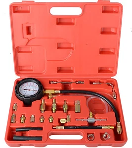 Kit comprobador de presión de inyección de combustible 0-140 PS medidor de presión de combustible juego gasolina gasolina gasolina - Imagen 1 de 4