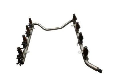 00-06 Mercedes R230 SL500 CLK430 Carril inyector de combustible con inyectores 1130700095 OEM Foto 1 de 4