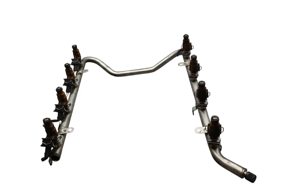 00-06 Mercedes R230 SL500 CLK430 Carril inyector de combustible con inyectores 1130700095 OEM Foto 1 de 4