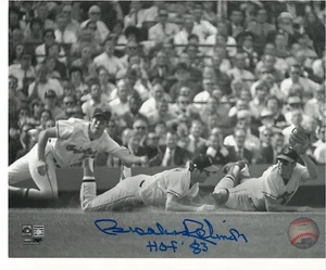 BROOKS ROBINSON BALTIMORE ORIOLES BASEBALL HALL OF FAMER RARE SIGNED PHOTO - Picture 1 of 2
