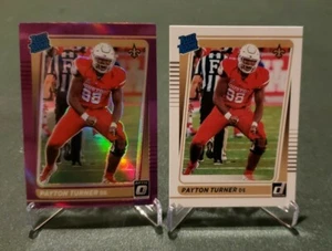 Payton Turner lot of 2- Purple Optic and Rated Rookie...SAINTS - Picture 1 of 2