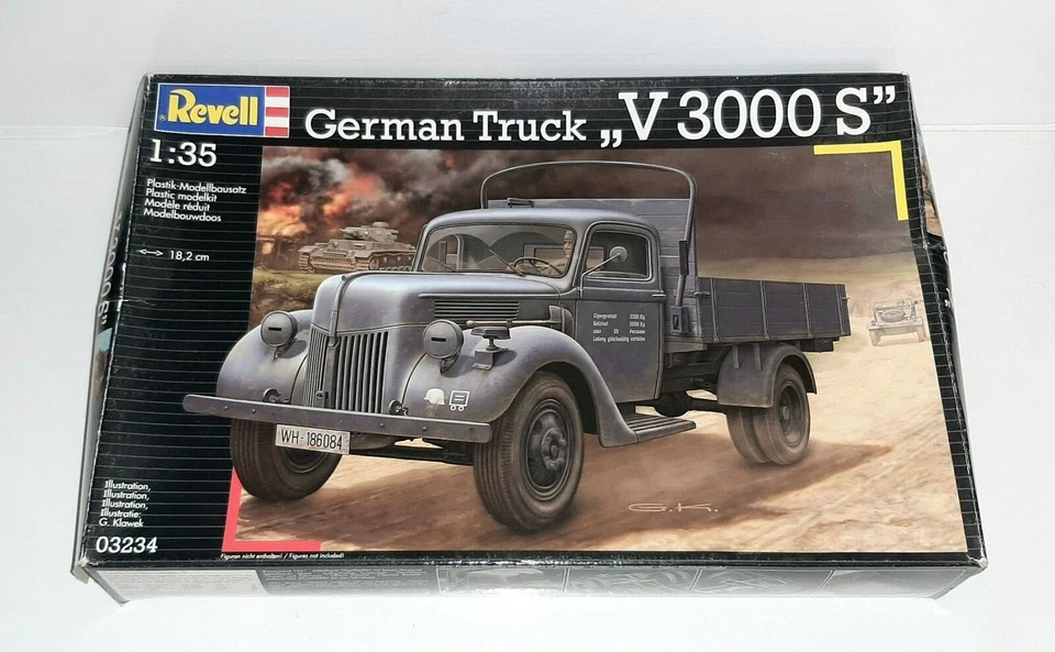 REVELL SCALA 1/35 GERMAN TRUCK V3000 S N.03234  KIT MONTAGGIO - Immagine 1 di 3