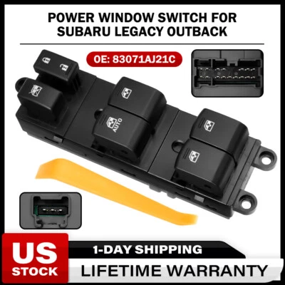 Driver LF interruptor de janela de energia lateral para 2013-2014 Subaru Legacy/2013-2017 Outback - Imagem 1 de 4