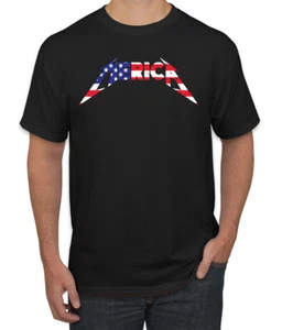Camiseta gráfica para hombre America USA Metallica Lightning - Imagen 1 de 16