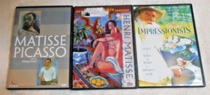 Set of 3 Art DVD's, The Impressionists, Henri Matisse, & Matisse & Picasso - Picture 1 of 1