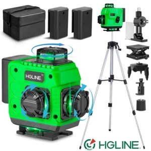 16-Line Laser Level Complete Kit - 1.5m Tripod & 2 Batteries, Self-Leveling ✔️ - Picture 1 of 23