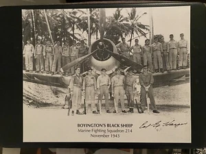 Ed Harper Boyington's Blacksheep Autographed 8x10 Picture Autograph  - Picture 1 of 1