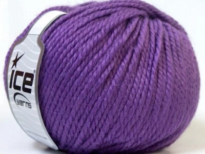 4-Skein Lot Alpaca Bulky Yarn alpaca wool 4x100g Purple - Image 1 of 4