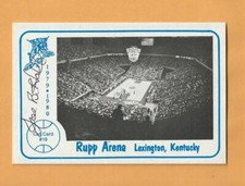 Joe B. Hall Kentucky Wildcats AUTO 1979-80 Foodtown card #19 Rupp Arena 1A