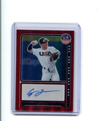 2024 Stars and Stripes 18U Team Autographs Red Coy James Auto 9/99 - Image 1 of 2