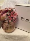 Artificial Flowers In Vase By Peony QVC, Including Perfume And Gift Box