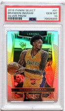 2016-17 Panini Select Brandon Ingram Silver Prizm Rookie RC #91 PSA 10