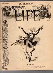 1884 Life June 26 - Blaine is driving people crazy; Chinese doctor; Vassar - Picture 1 of 1