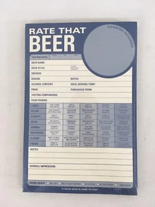 🆕️ Vintage Rate That Beer Notepad - Picture 1 of 2